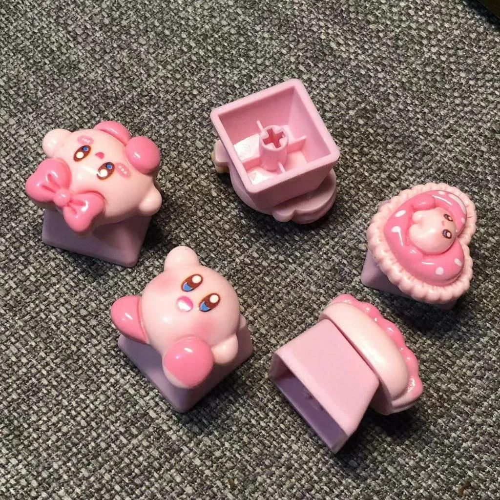 Handmade Pink Cartoon Keycap Custom PBT Mechanical Keyboard Keycap
