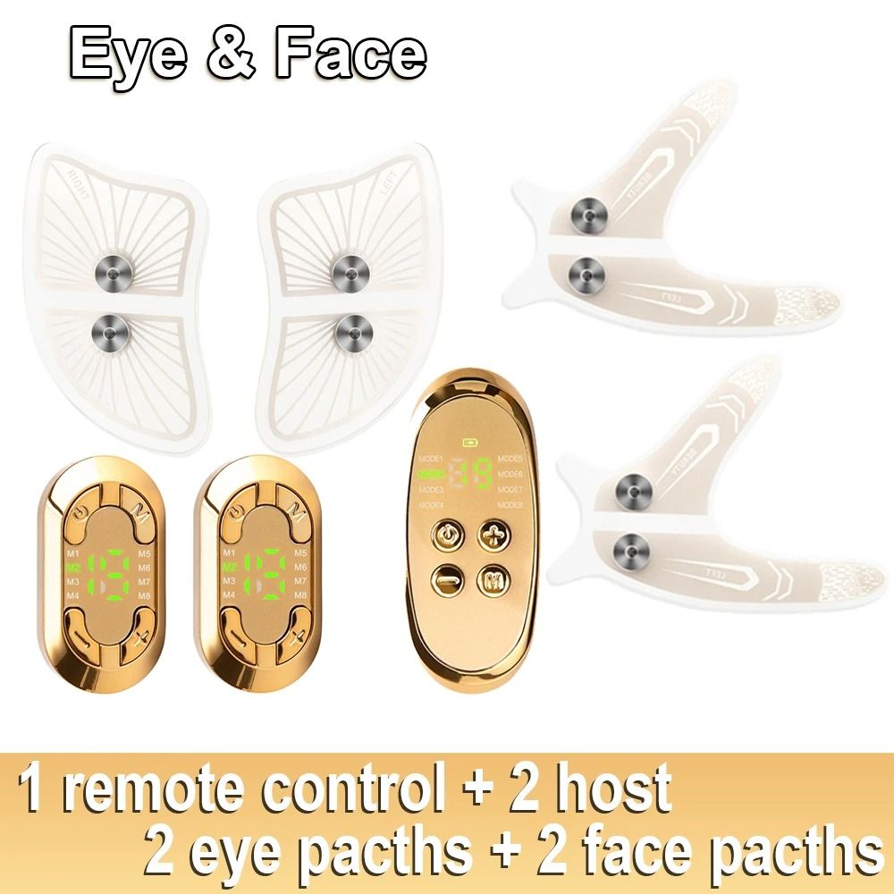 EMS Facial Eye Massager Dual Head Electric Skin Tightener