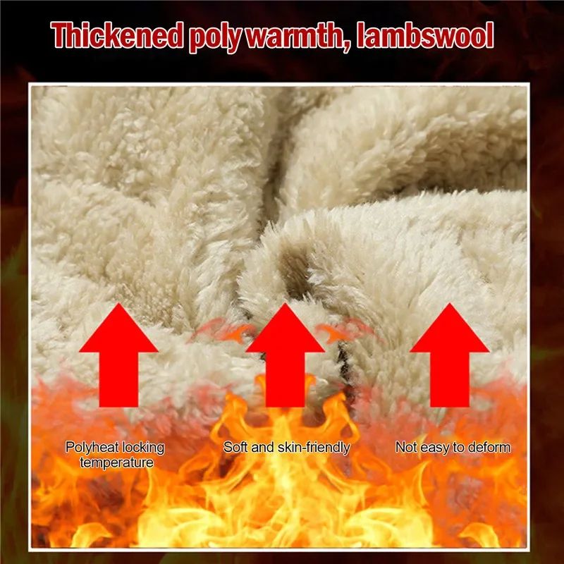 ThermoShield Winter Fleece Sweatpants – Men Winter Sweatpants with Lambswool Warmth and Windproof Protection