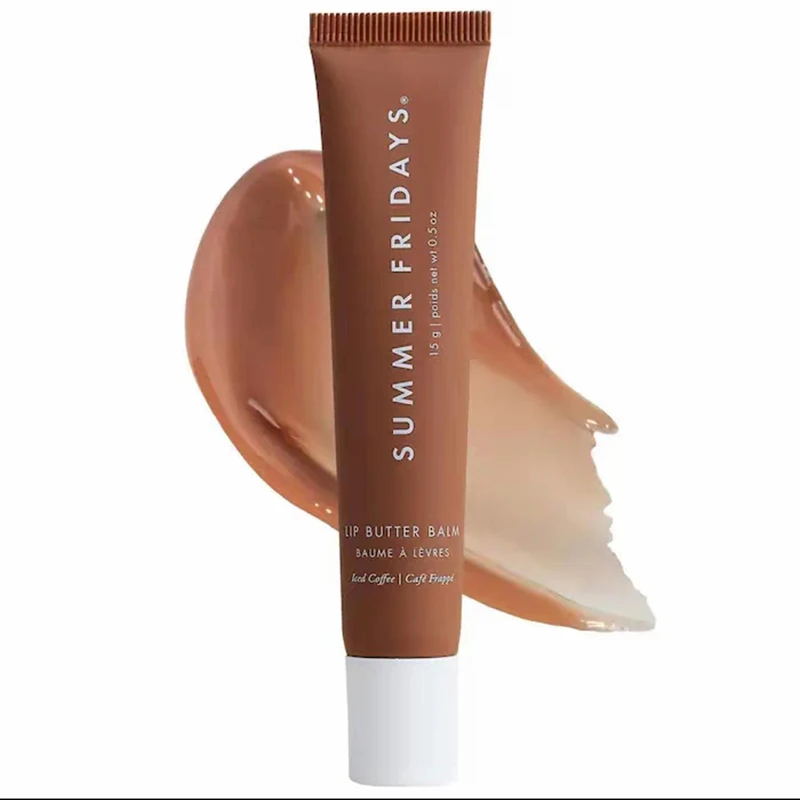 Moisturizing Summer Fridays Lip Balm, Vanilla Pink Sugar, Coffee Cake Lip Gloss