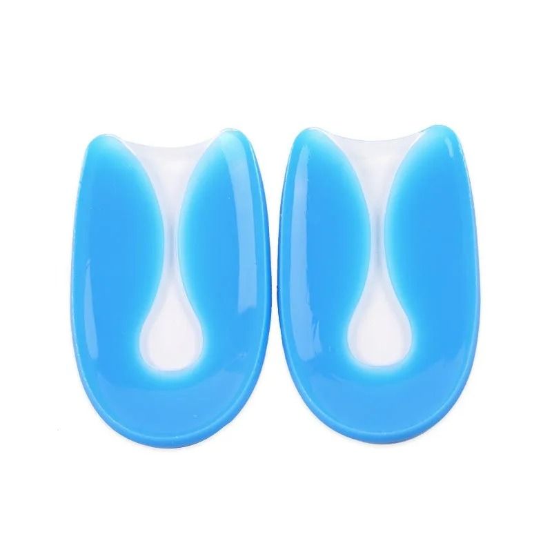 Silicone Gel U Shaped Heel Pads Shock Absorbing Rear Foot Cushion Insoles