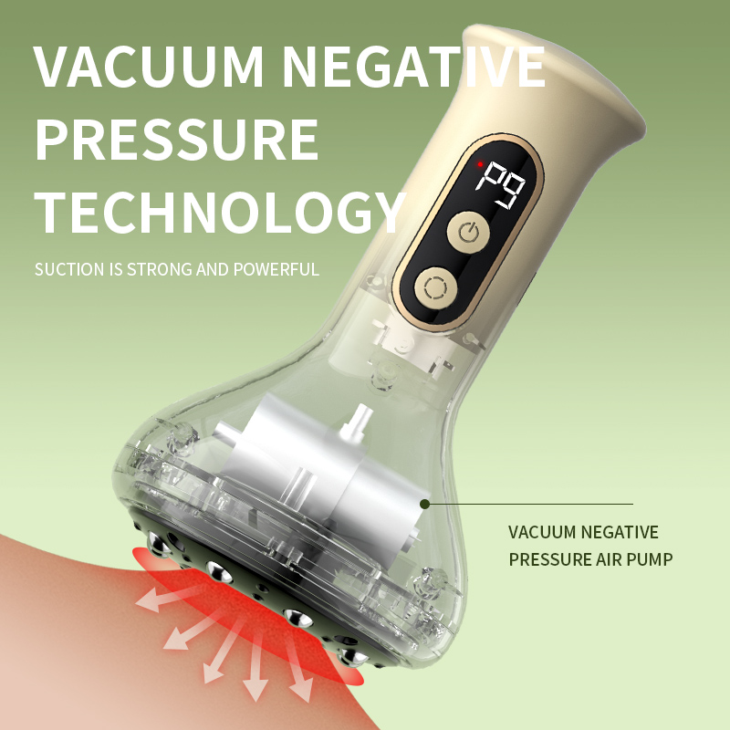 Heating Fat Burner, Electric Guasha Scraping Massage, Cupping Body Massager, Vacuum Cans Suction Cup, Anti Cellulite