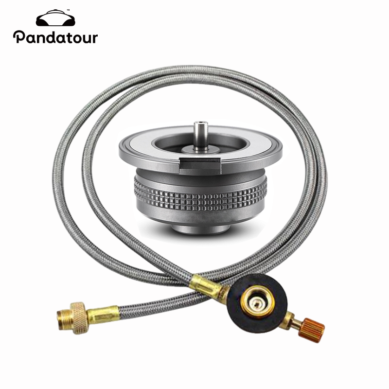 Outdoor Camping Stove Butane Gas Adapter & Converter Hose Effortless Outdoor Cooking Accessory
