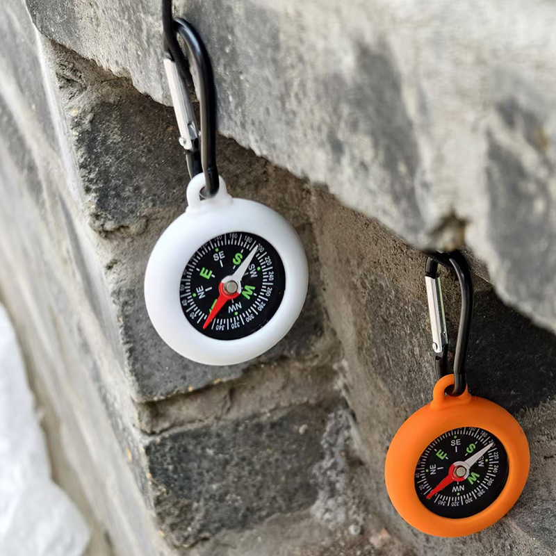 TrailClip Carabiner Compass Mini Camping Compass for Hiking and Bushcraft