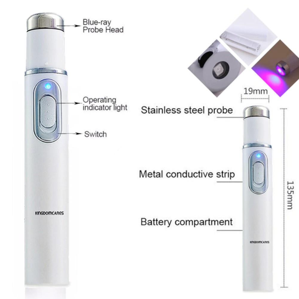 Advanced Technology Anti-Fungal Laser Pen | Home Treatment Fungus Removal Pen | Fungus Cleaning Pen Blue Light Therapy