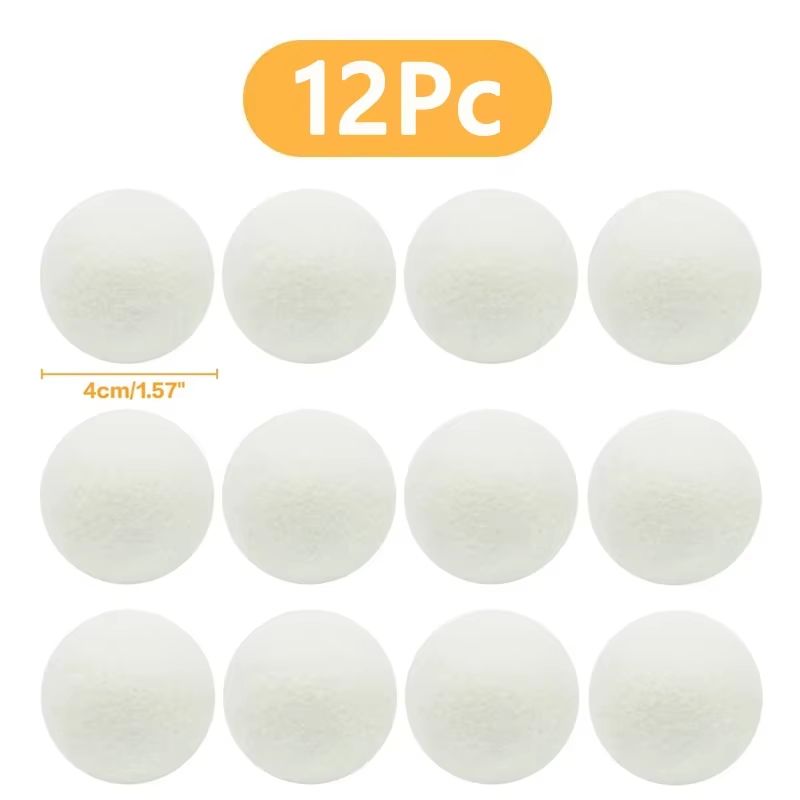 Reusable Wool Dryer Balls Natural Fabric Softener Laundry Set