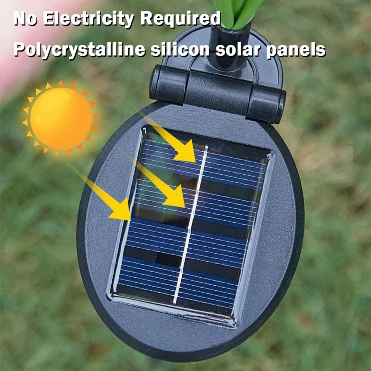 Solar Powered Butterfly Fiber Optic Garden Light with 6 Heads