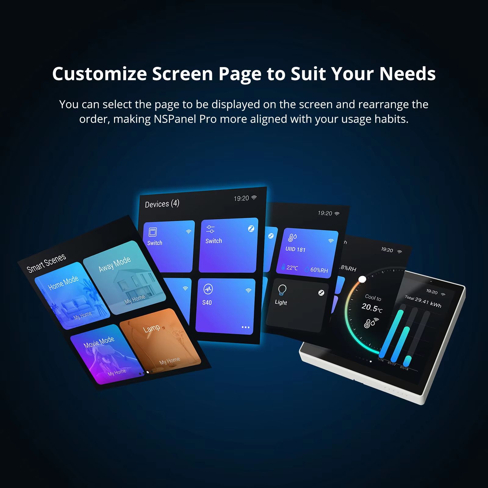SONOFF NSPanel Pro Smart Home Control Panel – Smart Scene Wall Switch & Thermostat Display with Alexa and Google Integra