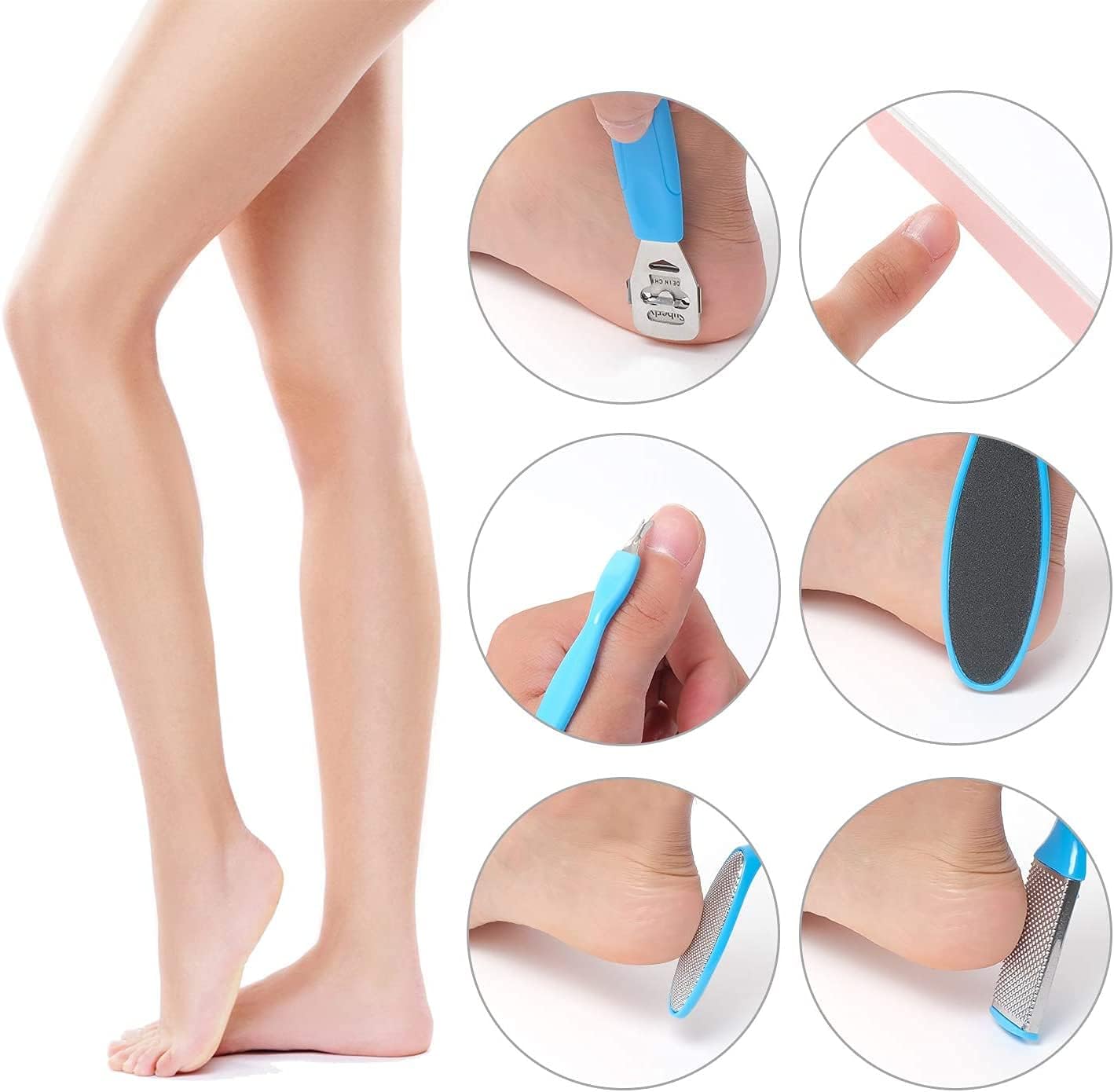 Exfoliating Foot Octopus Fish Eye, Heel Sharpener, Heel Cracking Files, Heel Cramping Treatment, Remove Cracked Heels