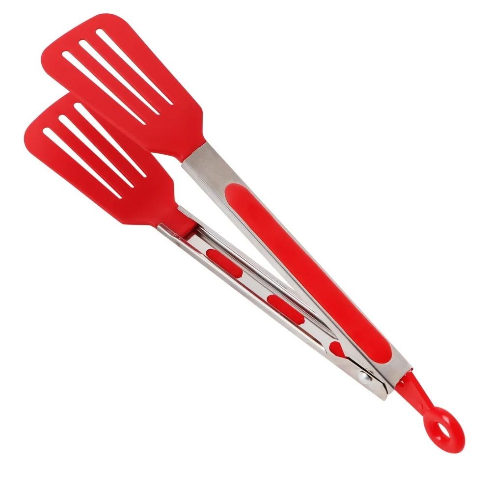 Non Stick Kitchen Tongs Stainless Steel Handle Cooking and Serving Tool