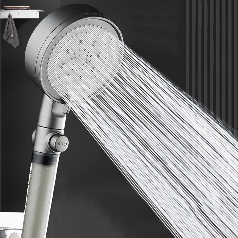 High-Pressure Five-Speed Shower Head with PP Cotton Filter for Bathroom Home Use
