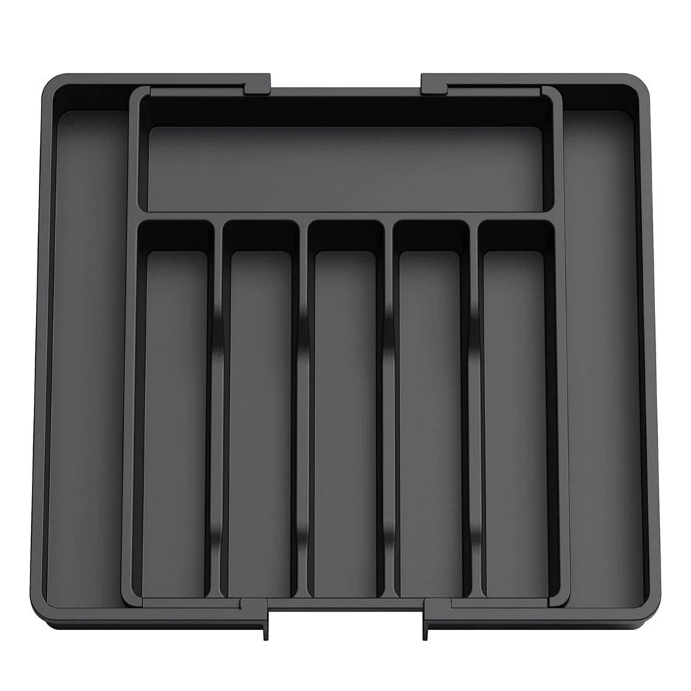 Expandable Silverware Utensil Tray – Adjustable Kitchen Drawer Organizer – Retractable Flatware & Cutlery Holder