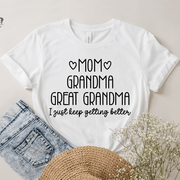 Mom Grandma Great Grandma Shirt Meaningful Family Milestone Gift Tee