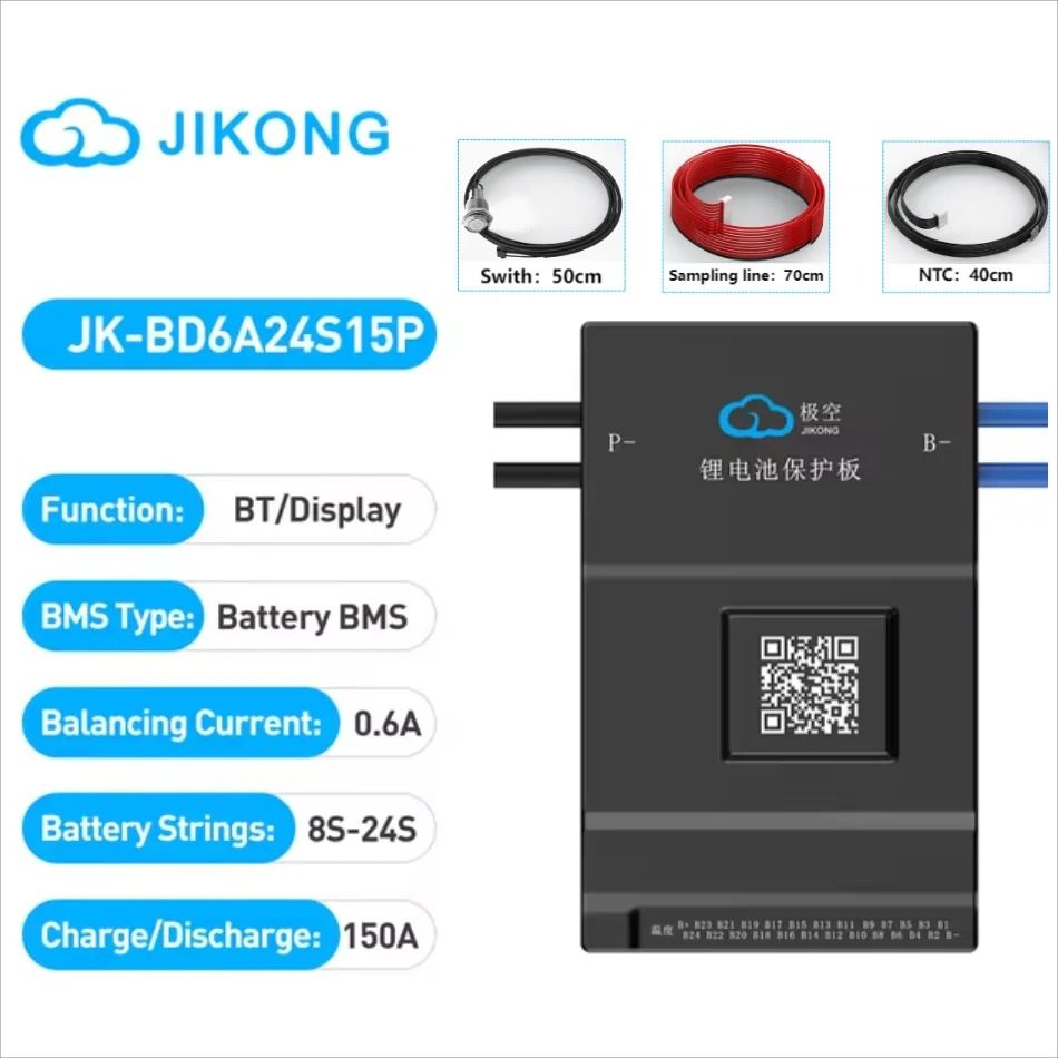Smart Active Balance BMS Lifepo4 Li-Ion LTO Battery Management System 8S–24S 60A–600A