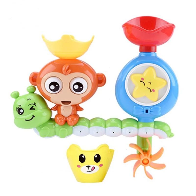 Baby Monkey Shower Bath Toy Sprinkler Educational Water Play Toy