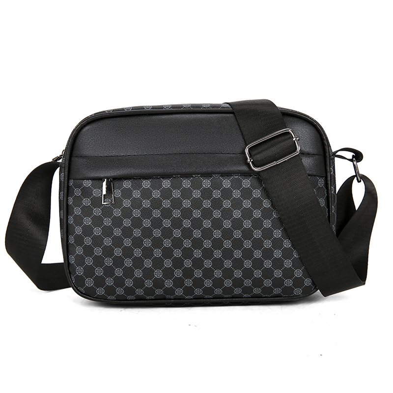 Mens Leather Crossbody Messenger Bag Lightweight Business Shoulder Bag