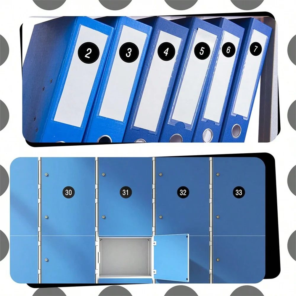 Waterproof Consecutive Number Stickers 1 to 50