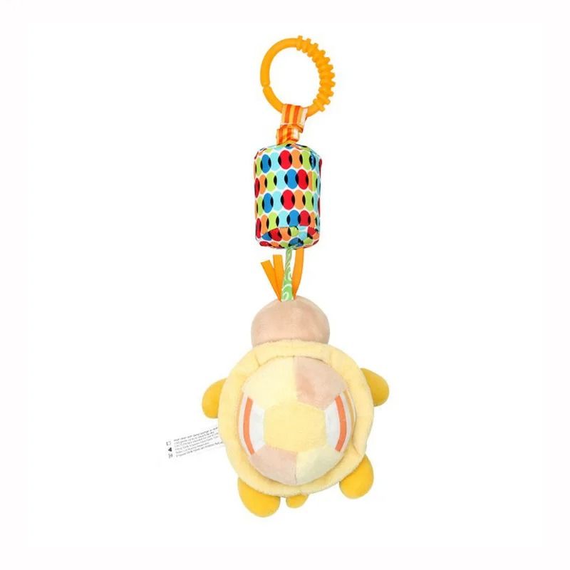 Baby Plush Stroller Toy Hanging Rattle Mobile with Cartoon Animals