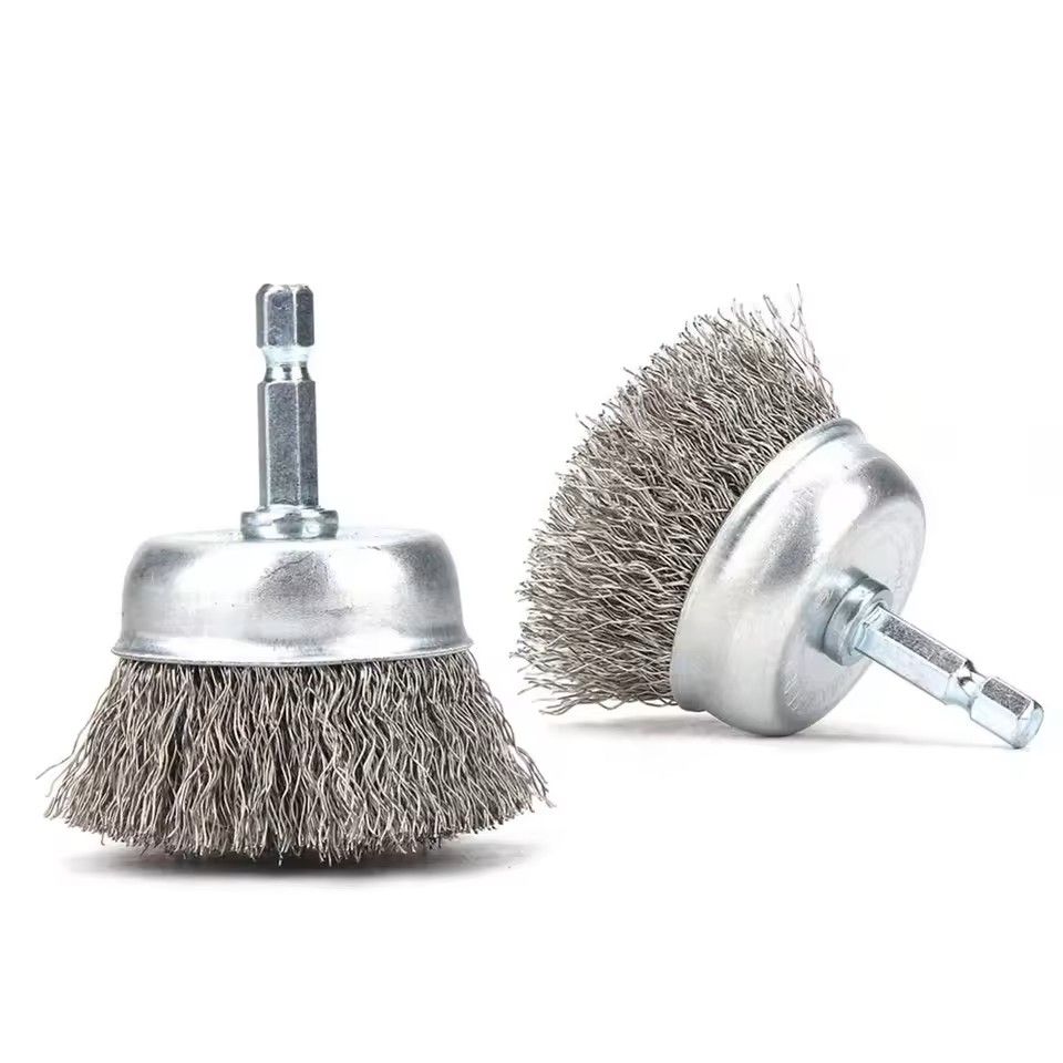 50mm 65mm Steel Wire Wheel Brush for Drill Metal Rust Removal and Polishing Rotary Tool Attachment