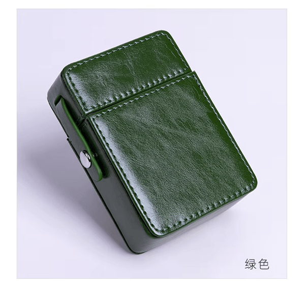PocketGuard Leather Cigarette and Lighter Case