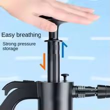 2L Hand Pump Foam Sprayer with 3 Nozzles Multi-Use Car Wash & Cleaning Bottle