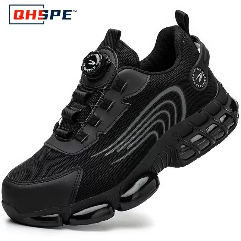 Men's Rotating Button Safety Shoes with Steel Toe Protection