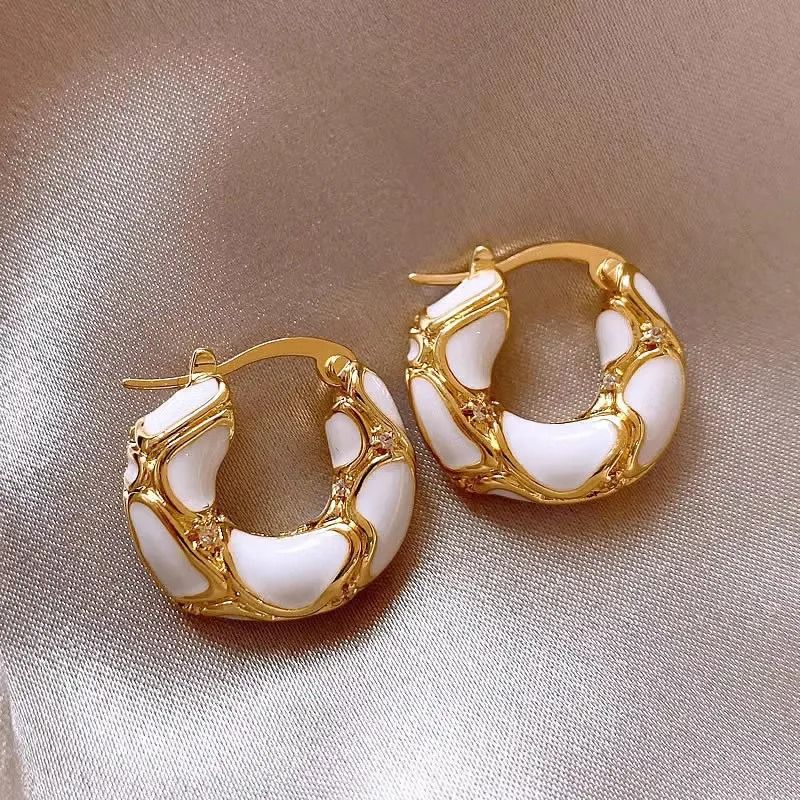 Elegant Crystal Hoop Earrings