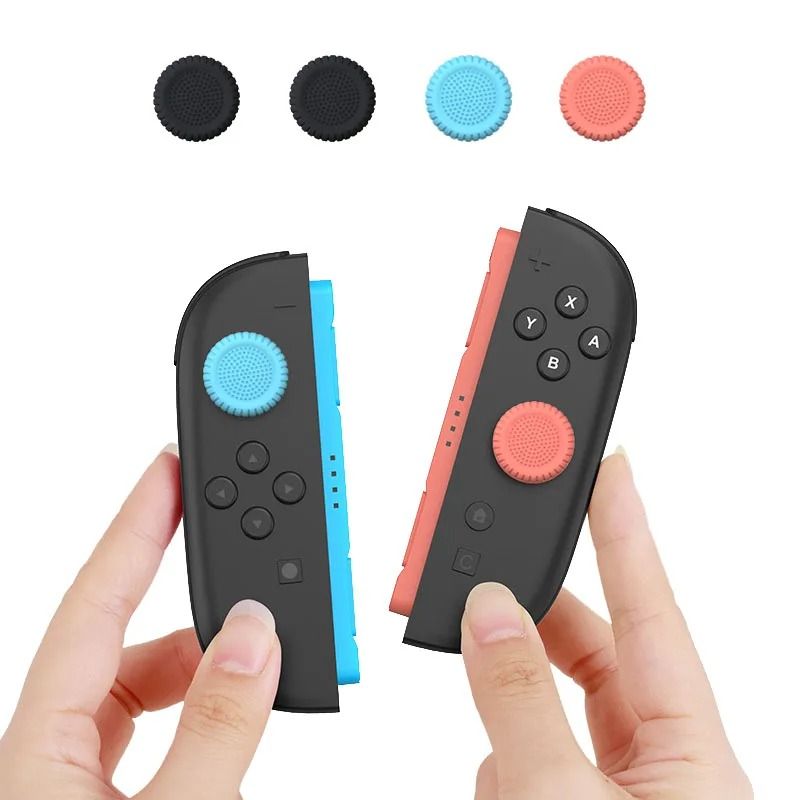 Soft Silicone Joystick Thumb Grips Protector Cap Set 4 Piece for Switch 2 Joy Con