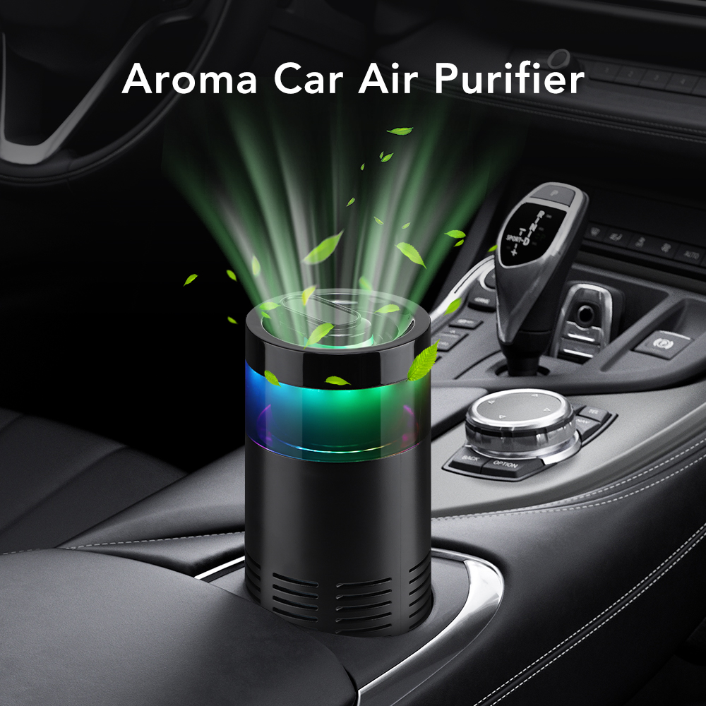 Portable Air Purifier For Home, Bedroom, Car, Smoke Dust, Pet Odor Remover, 2 Speed Fan