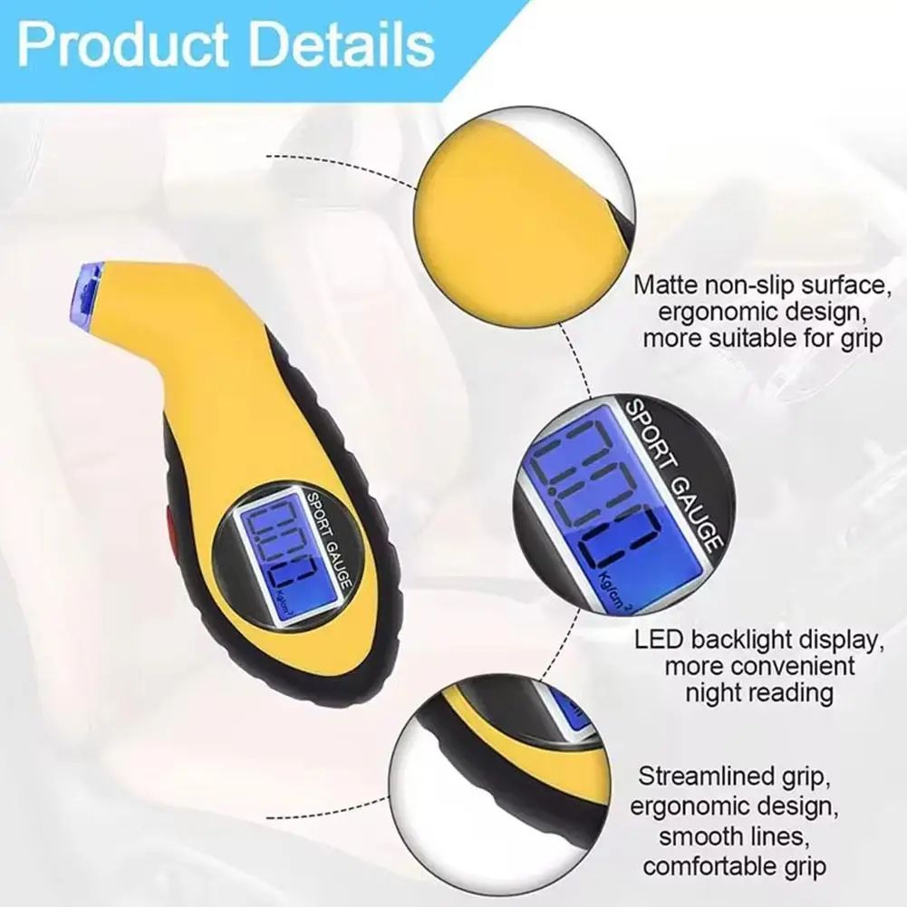 Digital Tire Pressure Gauge Meter