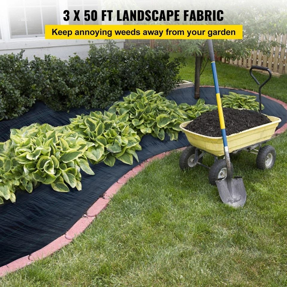 Heavy Duty Weed Barrier Landscape Fabric Woven Ground Cover for Weed Control
