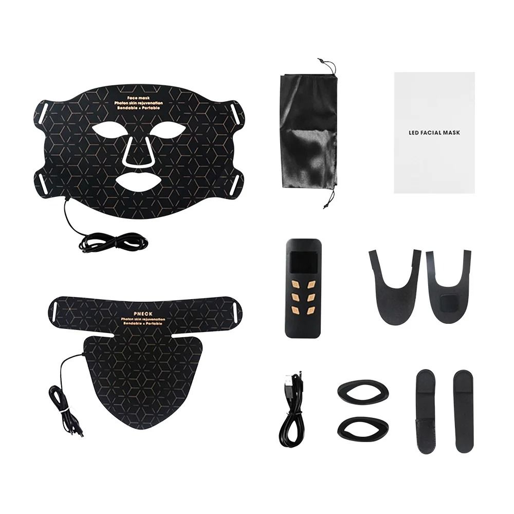 3D Silicone Face and Neck LED Phototherapy Mask