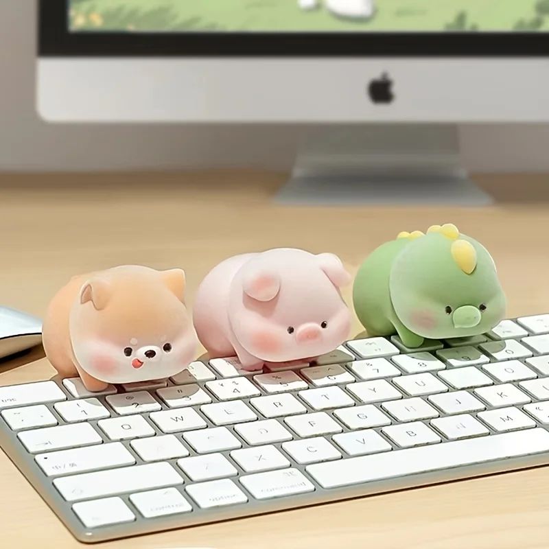 Mini Screen Hanging Ornament Cute Desk and Monitor Decor for Office and Car