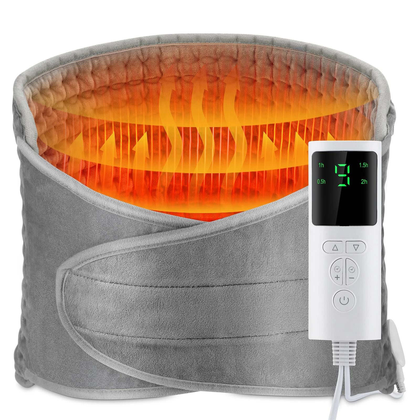 Back Heating Support Belt – Electric Waist Brace with Adjustable Temperature
