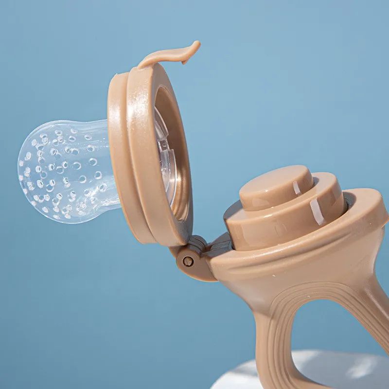 5-in-1 Baby Fruit Feeder & Teething Pacifier Set – Silicone Mesh Food Feeder with Interchangeable Nipples for Toddlers