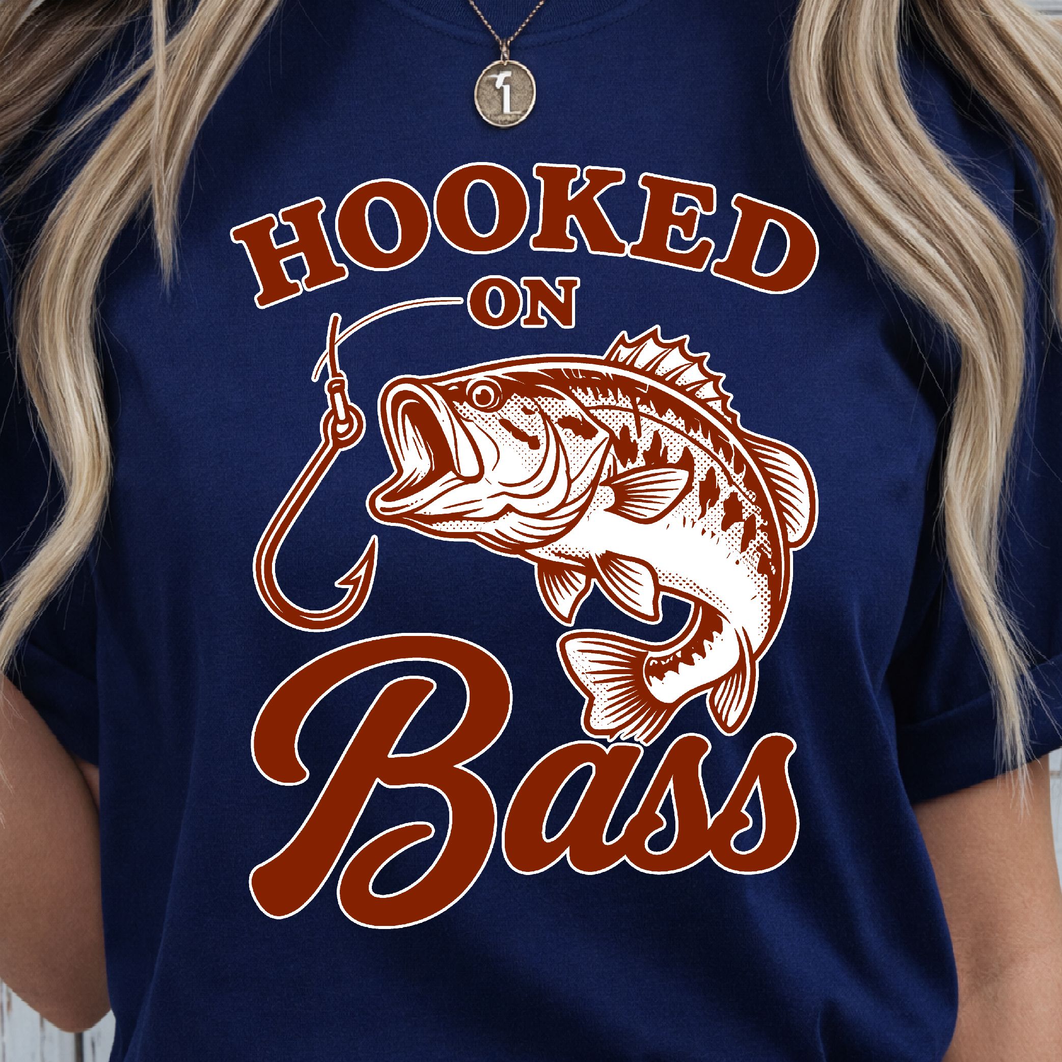Hooked on Bass Shirt, Fishing Lover T-Shirt, Bass Fishing Tee