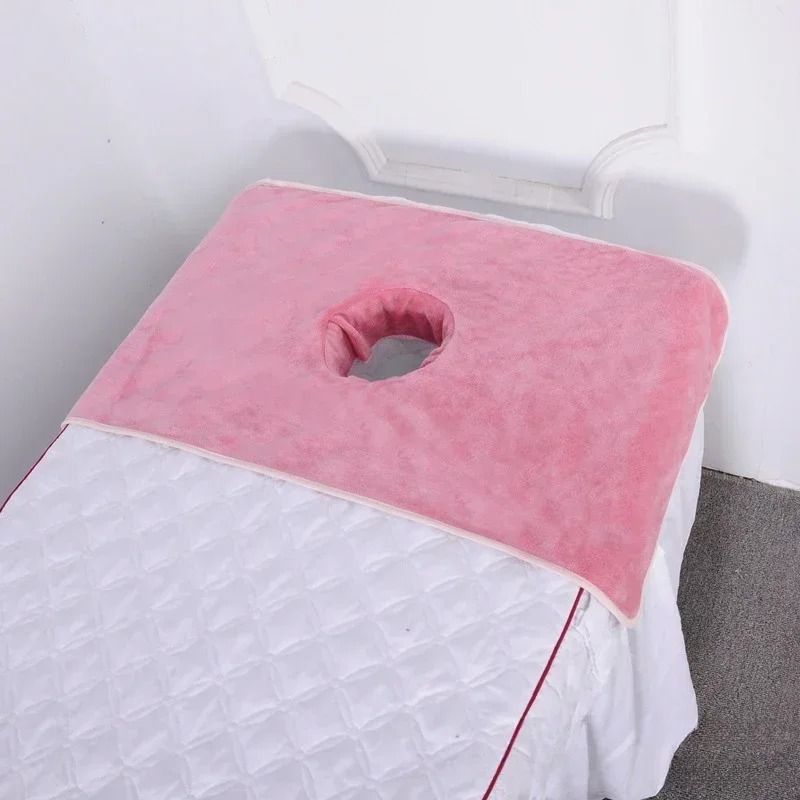 Thickened Spa Massage Table Face Towel Large Massage Bed Face Cover with Breathing Hole