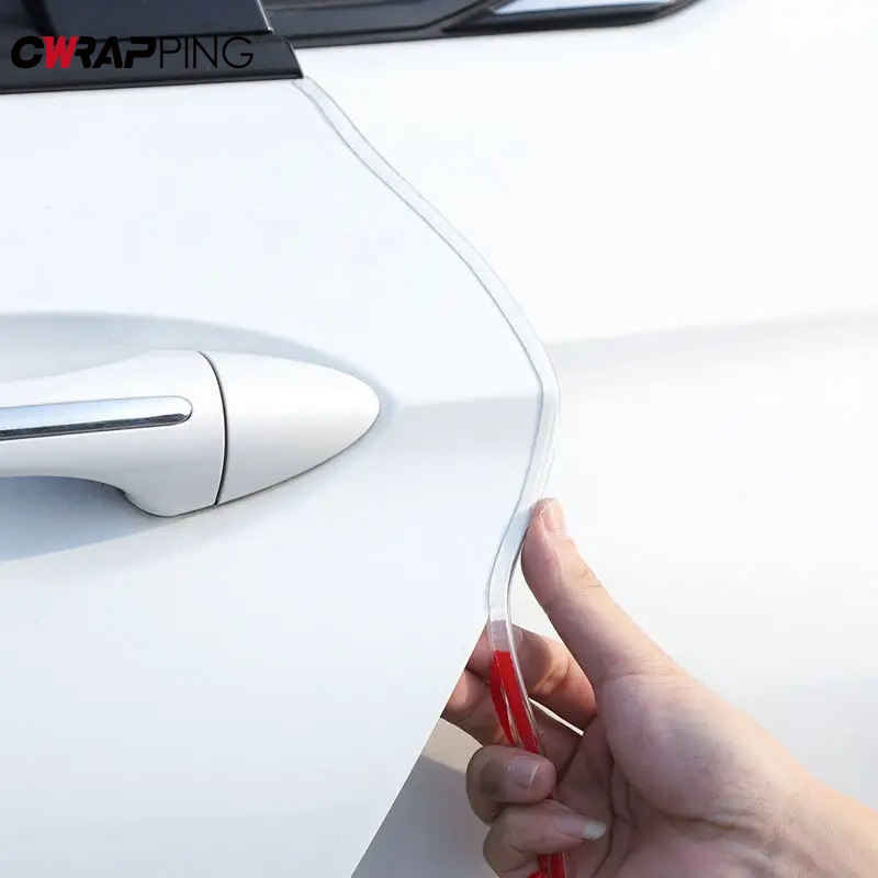 Transparent Car Door Edge Guards, U Shape Clear Rubber Seal Protector, Auto Door Edge Trim for Car Accessories