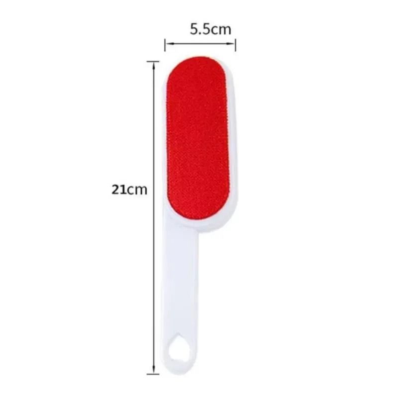 Two-Sided Self-Cleaning Lint and Pet Hair Removal Brush