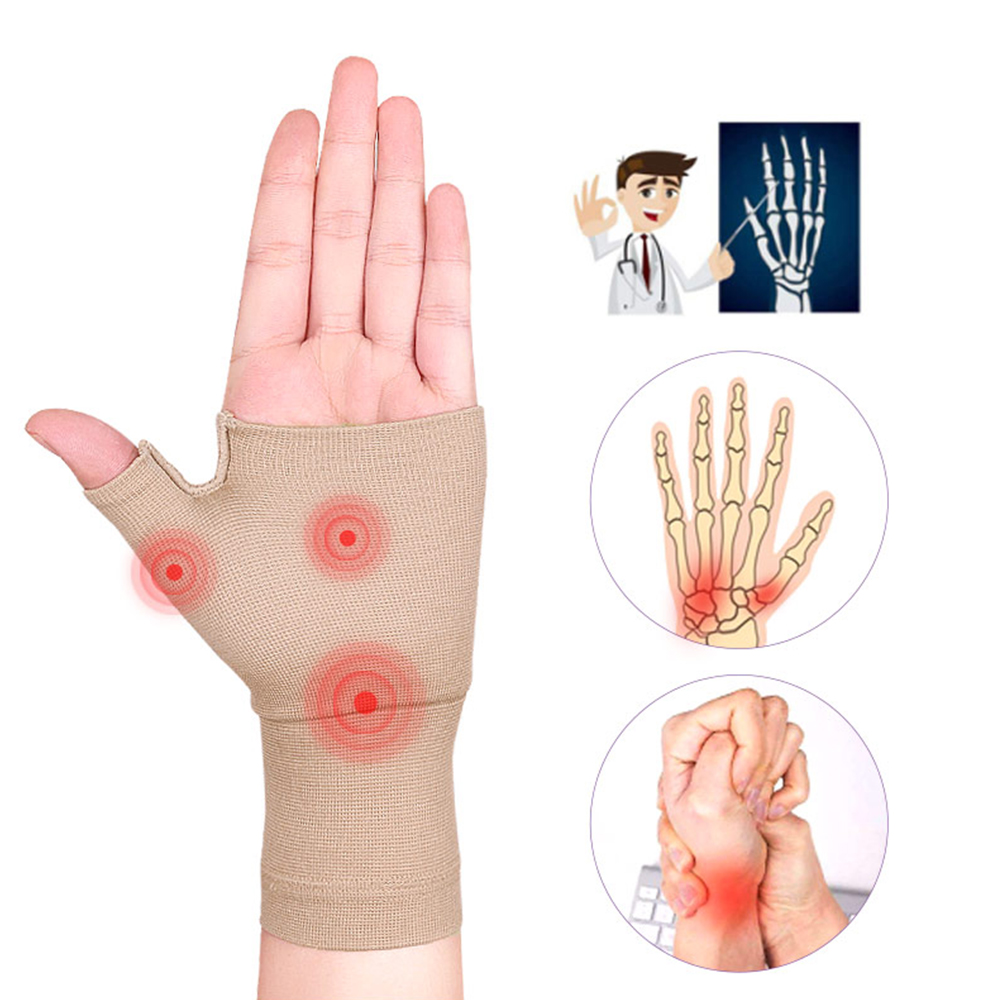 Carpal Tunnel Hands Wrist Support, Compression Thumb Band, Arthritis & Tenosynovitis Relief Gloves