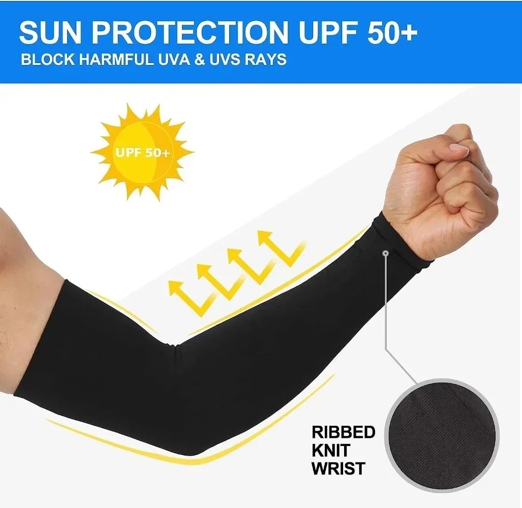 Outdoor Sport UV Sun Shield Arm Sleeves Breathable Skin Cover and Compression Sleeve for Basketball Cycling