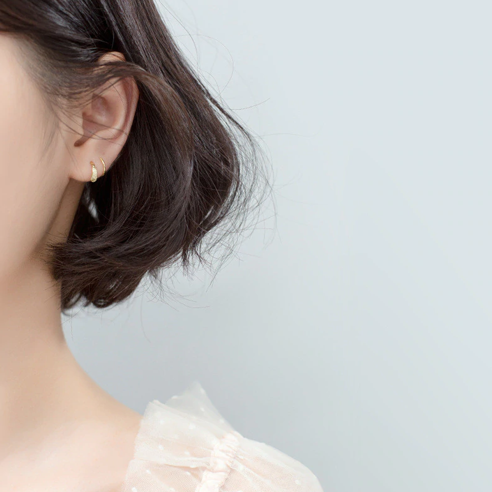 925 Sterling Silver Spiral Stud Earrings