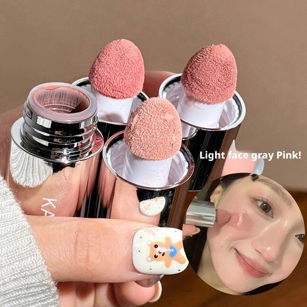 Velvet Liquid Blush Blusher Matte Sponge Head Natural Lasting Contour Blush Tint Brighten Facial Makeup