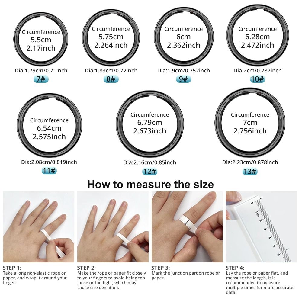 COLMI R12 Smart Ring with Touch Display Health Tracking and Wireless Charging