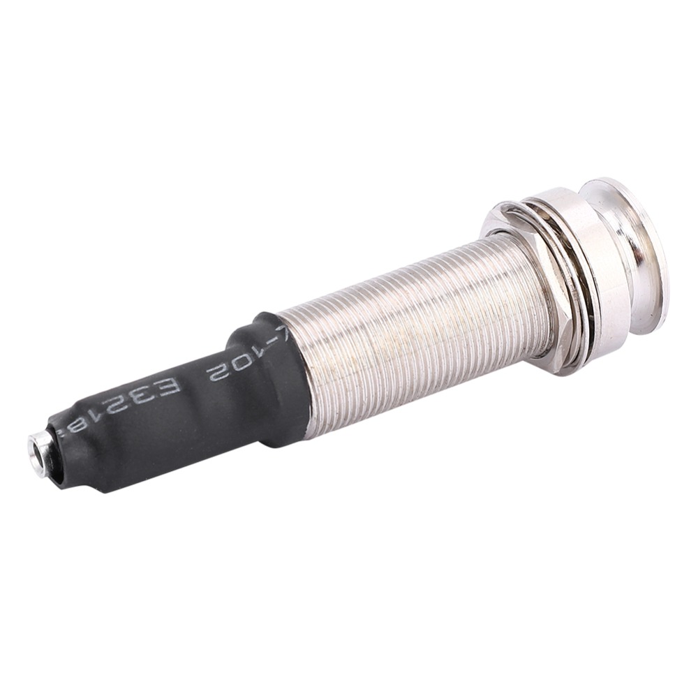 Acoustic Guitar Endpin Jack, Piezo Pickup Jack with Built-in Rod