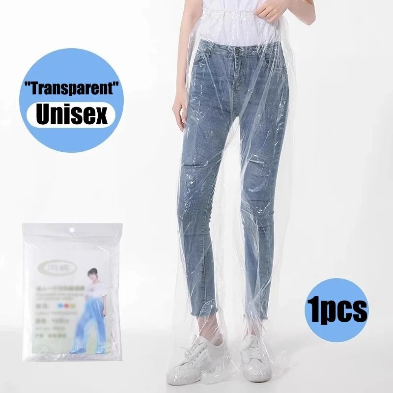 Disposable Waterproof Rain Pants Portable Outdoor Splash Proof Cycling Rainwear