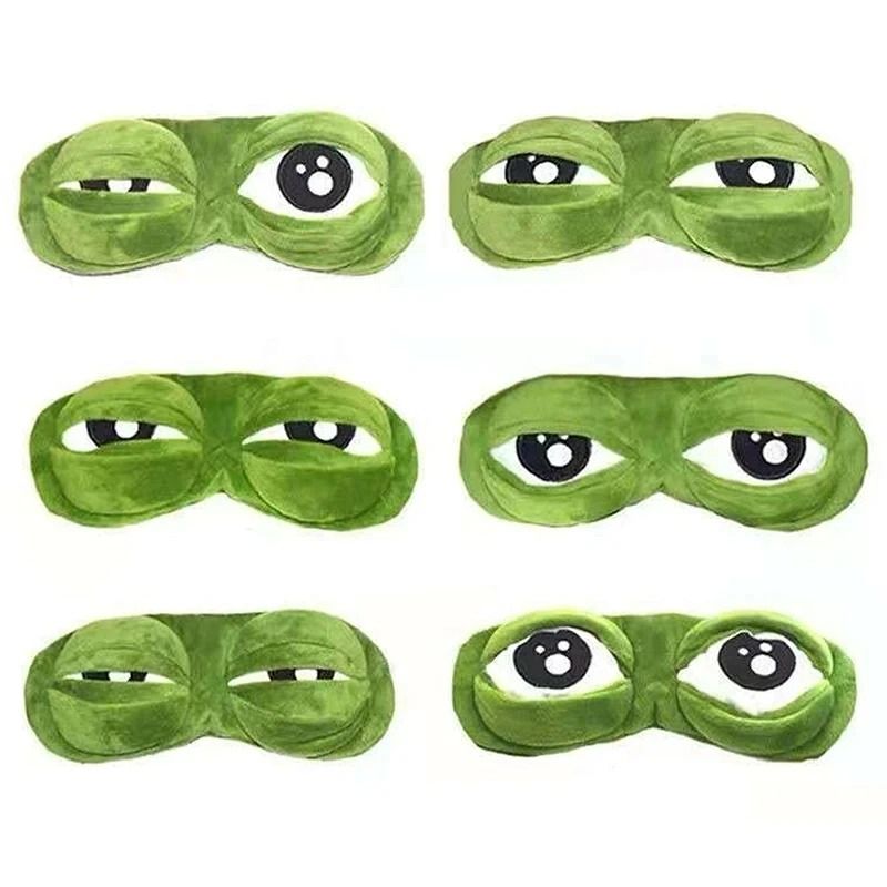 Hirigin Unisex Creative 3D Cartoon Frog Sleep Eye Mask