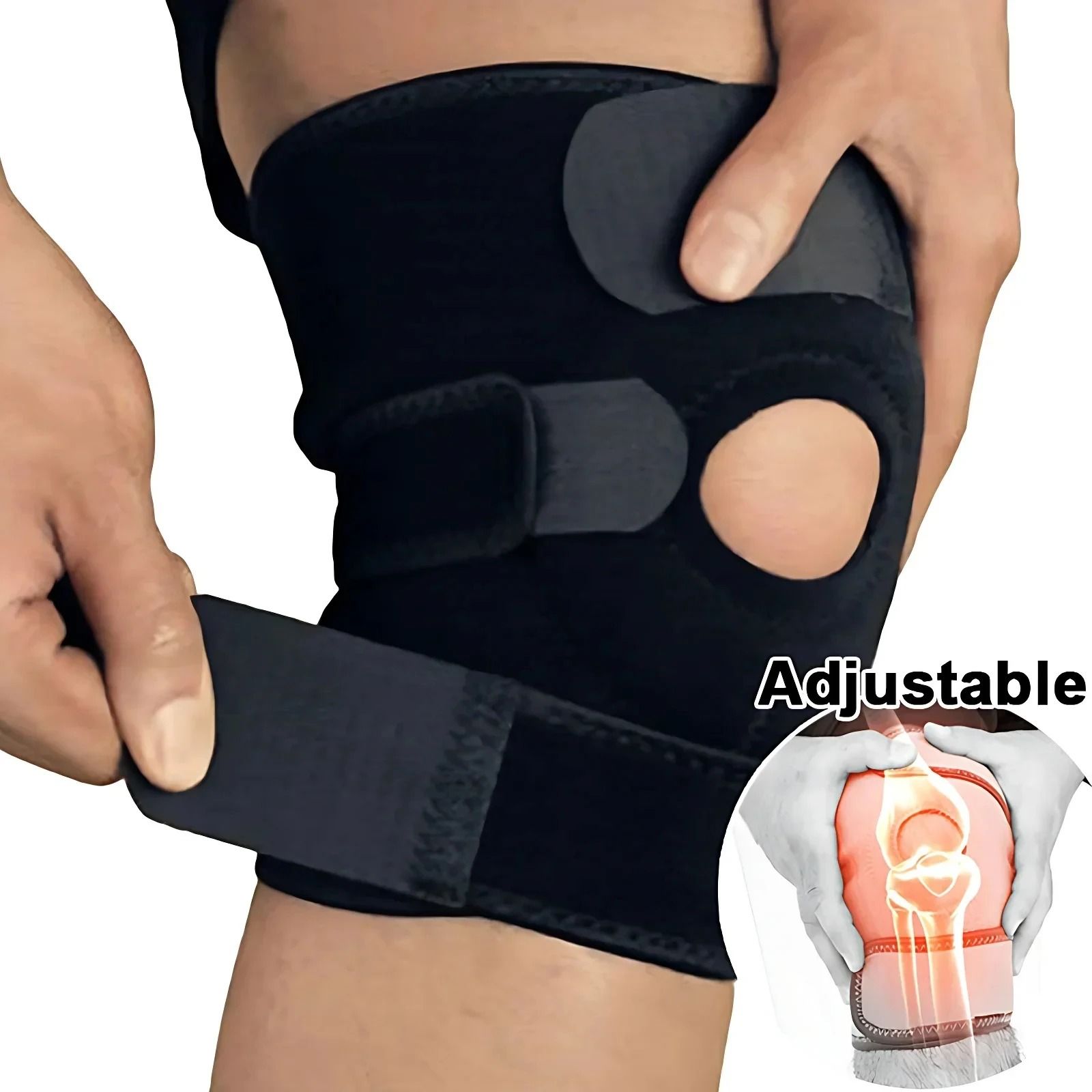 Orthopedic Knee Brace Support with Adjustable Patella Stabilizer