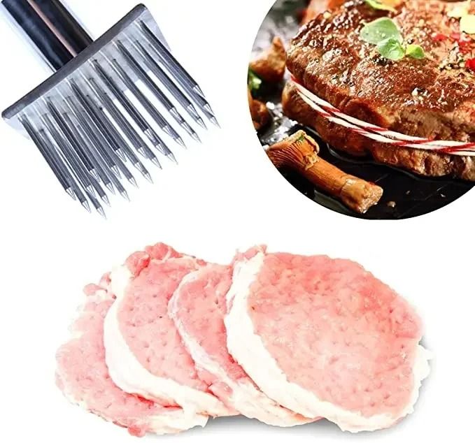 Stainless Steel Meat Tenderizer Needle With Wooden Handle