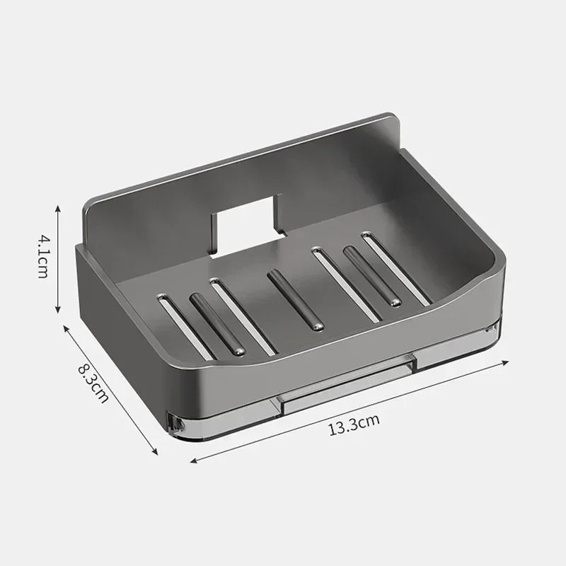 Free-Punching Wall Mounted Double Layer Soap Holder